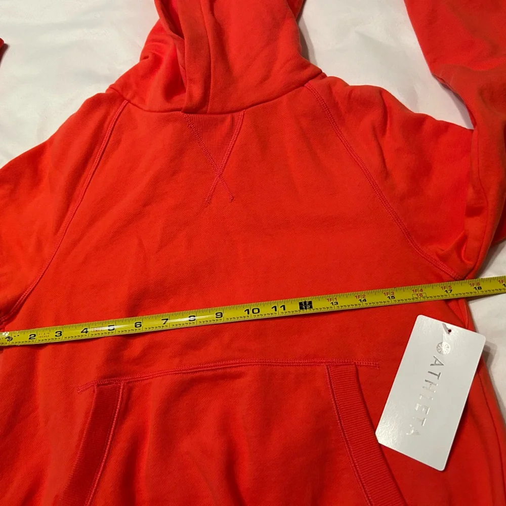 Athleta Moonrise Hoodie Sweatshirt Size XS Coral NWT - Picture 9 of 9